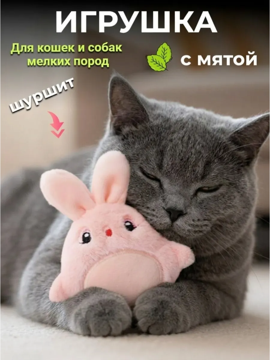 Игрушка для кошек и собак с мятой