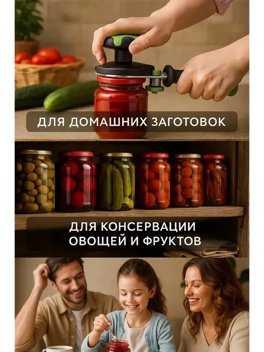 NRM Закаточная машинка для банок автомат консервация, зеленый, фото 5