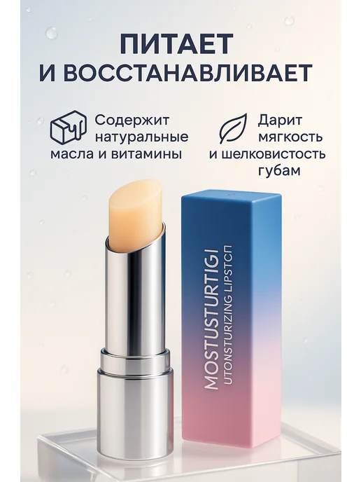 АРИСТОКРАТКААА Бальзам для губ защита от сухости, белый, фото 2