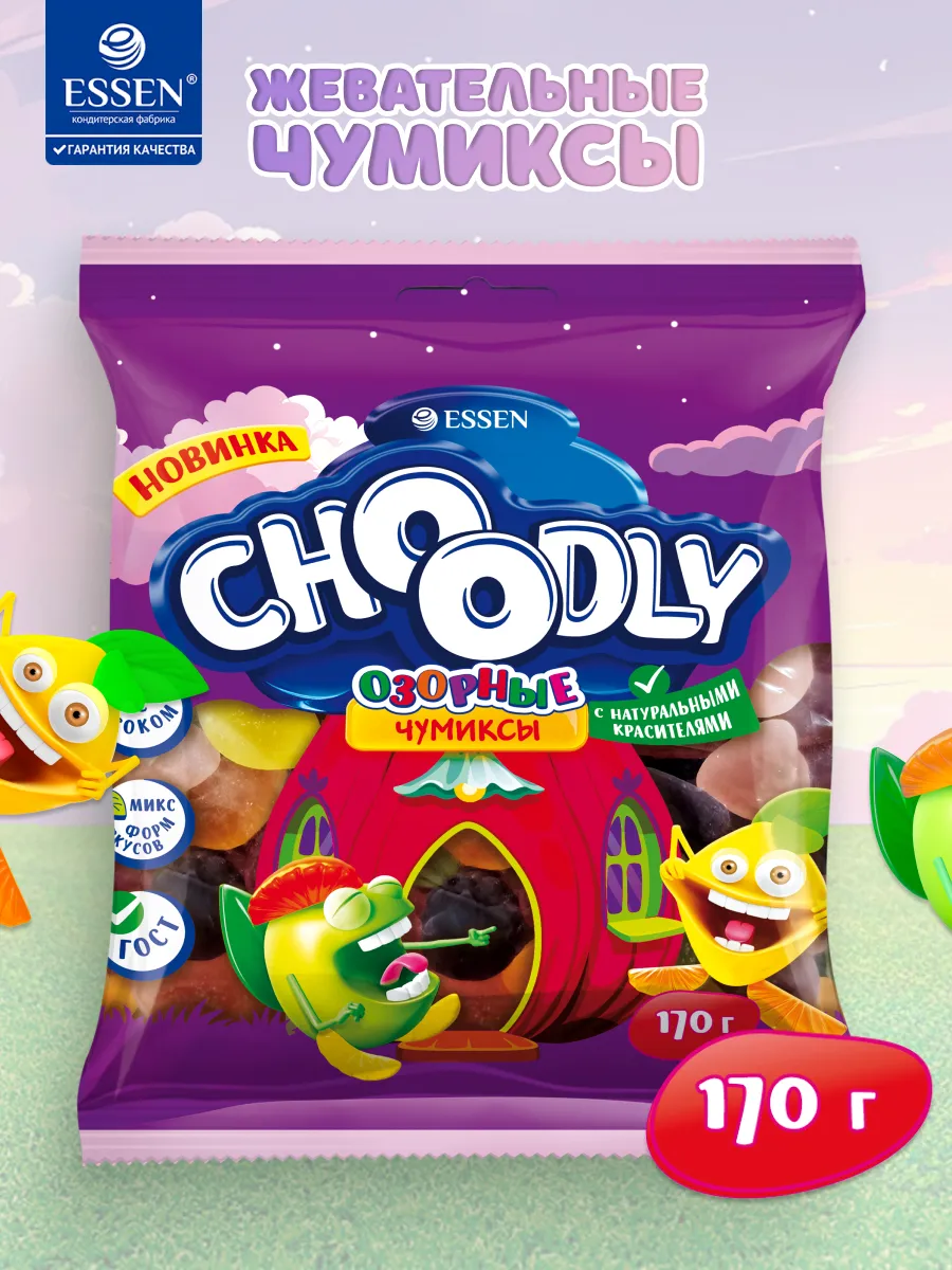 Мармелад жевательный CHOODLY Озорные Чумиксы, 170 г