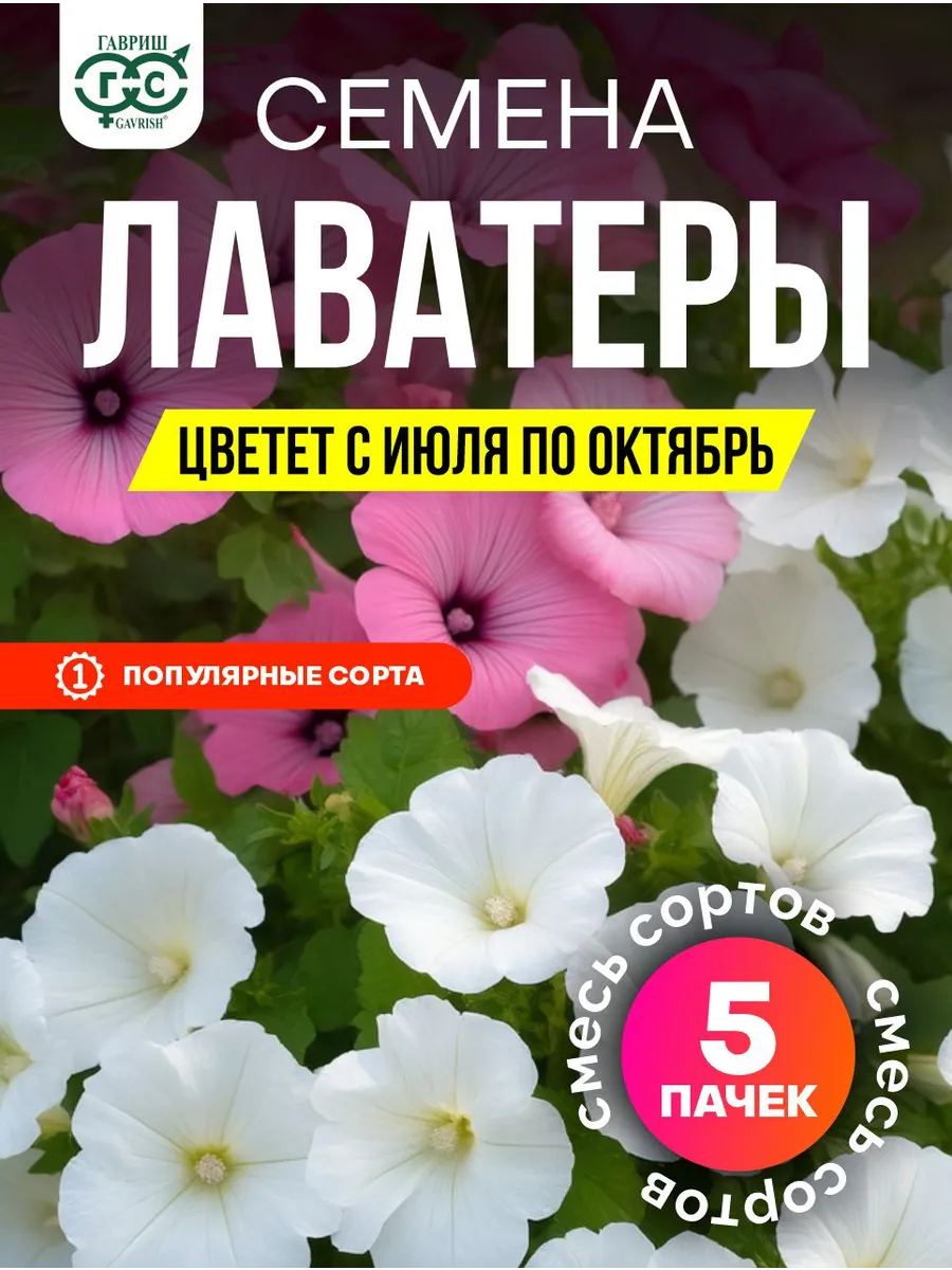 Лаватера семена низкорослая набор