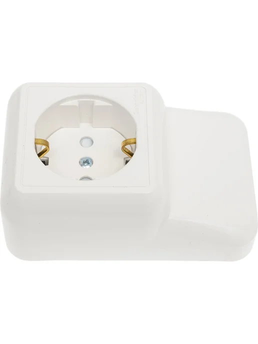 Systeme Electric Розетка 1-м ОП Прима 16А 250В надплинтусная RA16-003-2M-B, вариант, фото 4