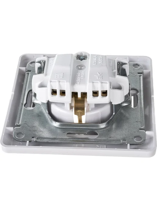 Systeme Electric 1-мест. розетка СП Glossa 16А с заземлением, белая GSL000142, белый, фото 4
