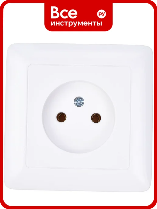 Systeme Electric Розетка 1-м СП Хит 10А без заземления, белая RS10-132-B, белый