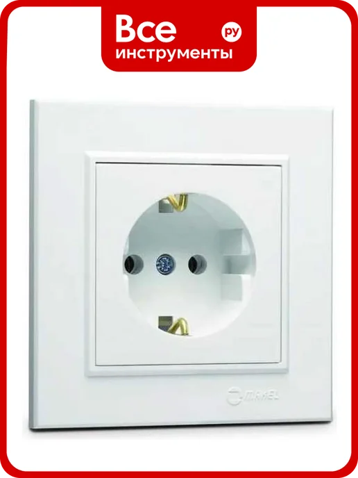 makel Розетка с з (Керамика) СП Karea 16А IP20 белый 56001008, белый