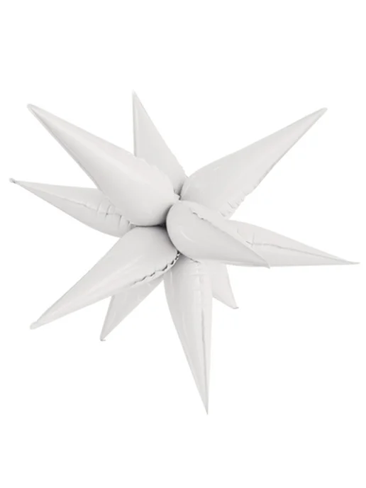 Веселая Затея 3D Звезда 25" Составная White, белый, фото 2
