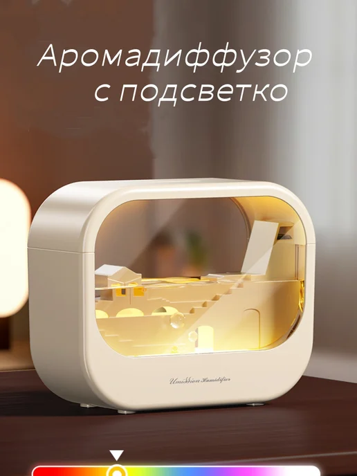 mlfish Аромадиффузор увлажнитель воздуха, белый, фото 7