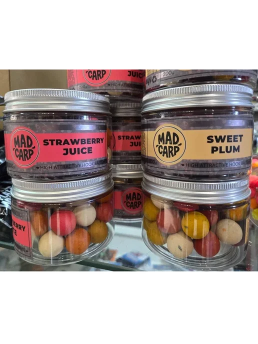 Mad Carp Baits Бойлы тонущие насадочные 20 мм Шелковица, 200 г, 200 г, фото 4