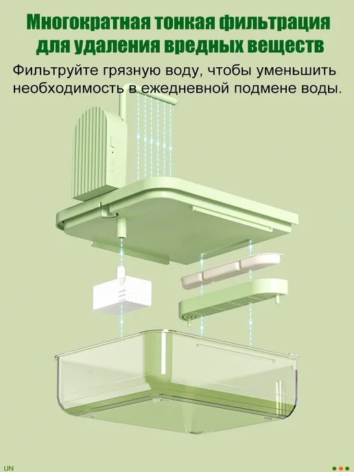 Ванночка для птиц с душем фильтр из хлопка，25X20X25 5 см, 25x20, фото 3