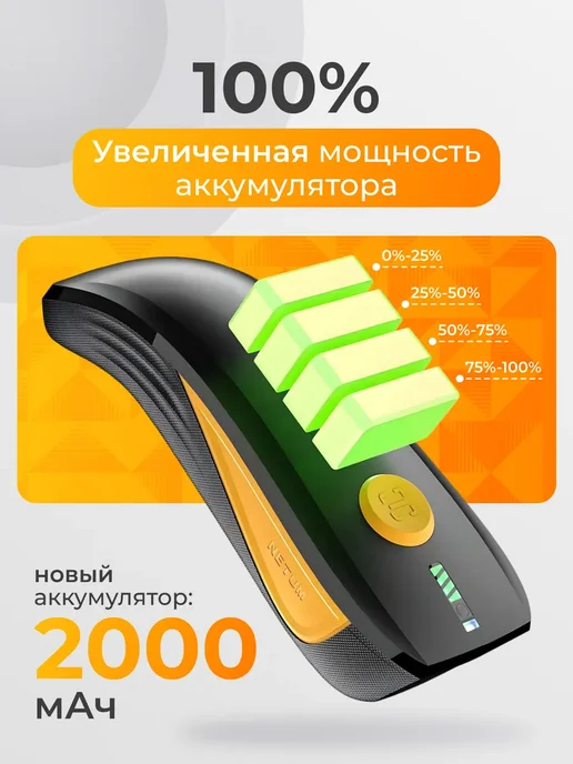 NETUM Обновленная Bерсия Беспроводной QR-сканер штрих-кода CS7501, желтый, фото 8