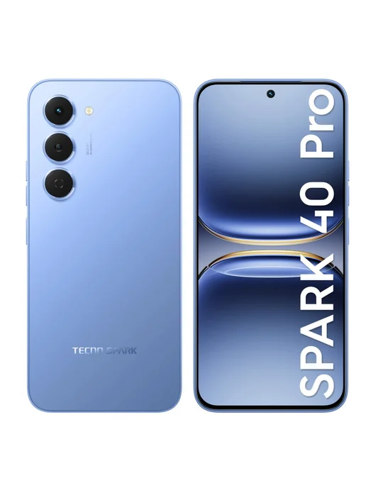 Смартфон TECNO Spark 40 Pro 8/256 ГБ, голубой, фото 2