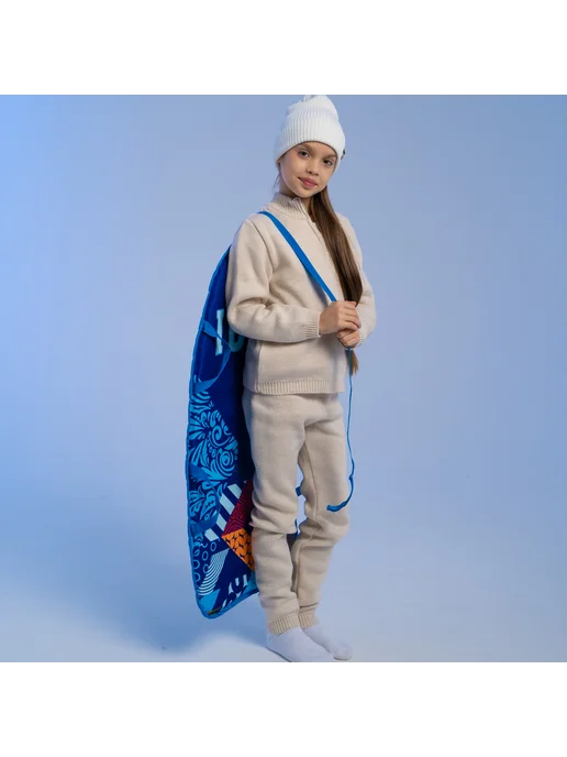 WINTER STAR Ледянка мягкая для катания с ручкой, 90х40 см, вариант, фото 3