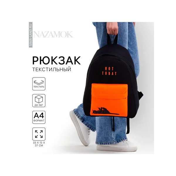 Рюкзак школьный, отдел на молнии