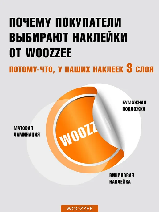 Woozzee Наклейки на холодильник магнитные декор для кухни, серый, фото 8