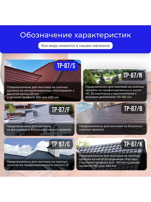 Татполимер Проходной элемент ТР-87 S для металлочерепицы Монтеррей, серый, фото 6