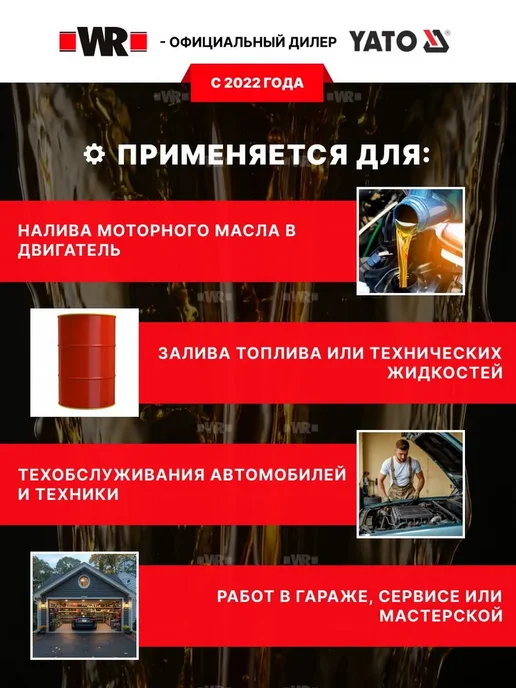 Yato Воронка автомобильная 270 мм, черный, фото 2
