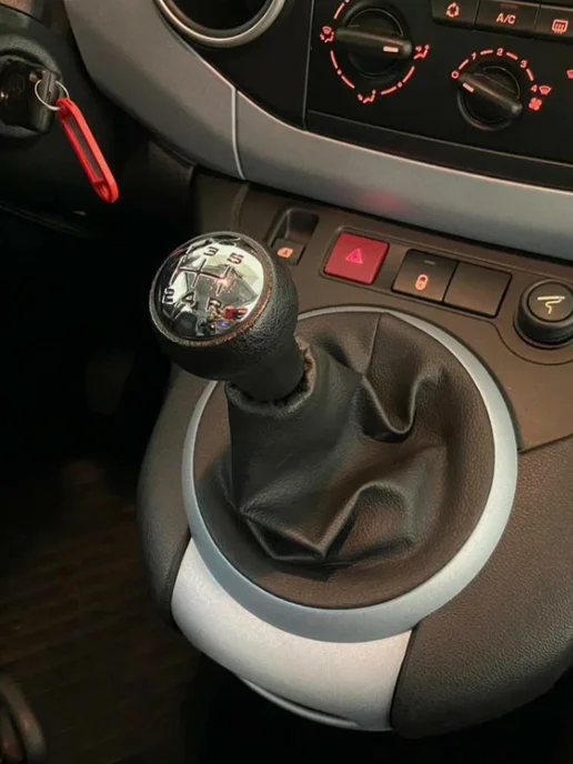 Ручка КПП с чехлом для Peugeot Partner II 2008-5 скоростей, черный, фото 4