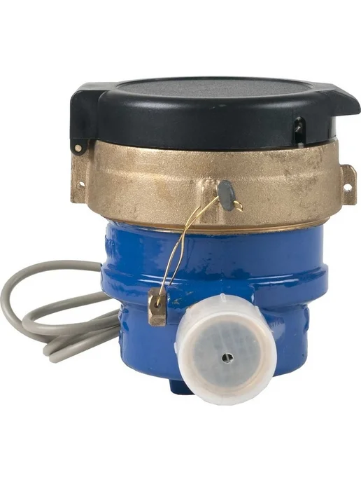 Водосчетчик ВКМ 15 110 мм холодная с импульсом сгоны, желтый, фото 4