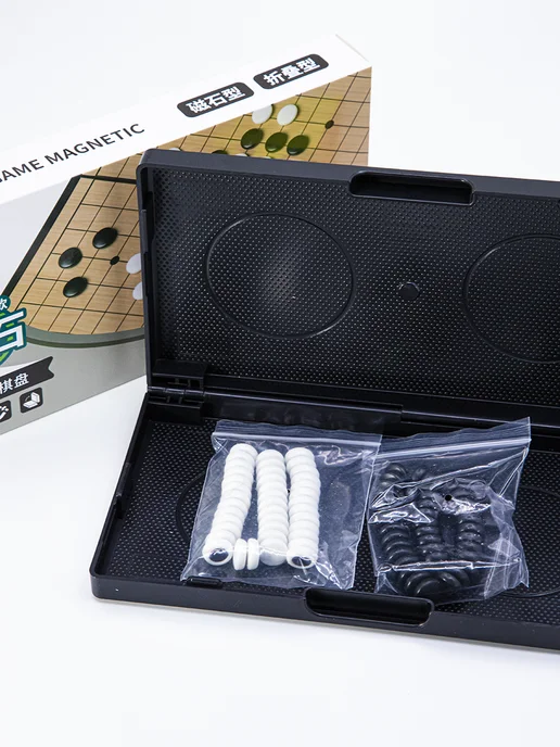Головоломка Игра Го детская магнитная Magnetic Go 40+41 камней, 21x21 см, 21x21 см, фото 4