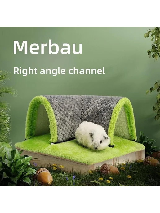 Домик-туннель лабиринт для грызунов Светло-зеленый, зеленый, фото 2