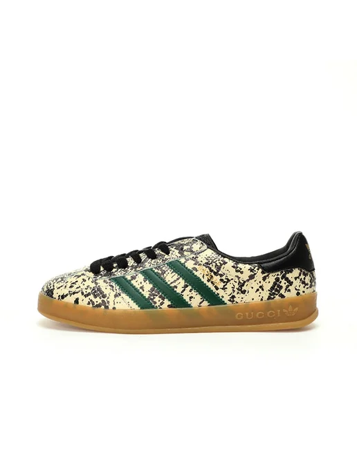 adidas gazelle silver green womens Gucci x Adidas Gazelle Beige GG Monogram