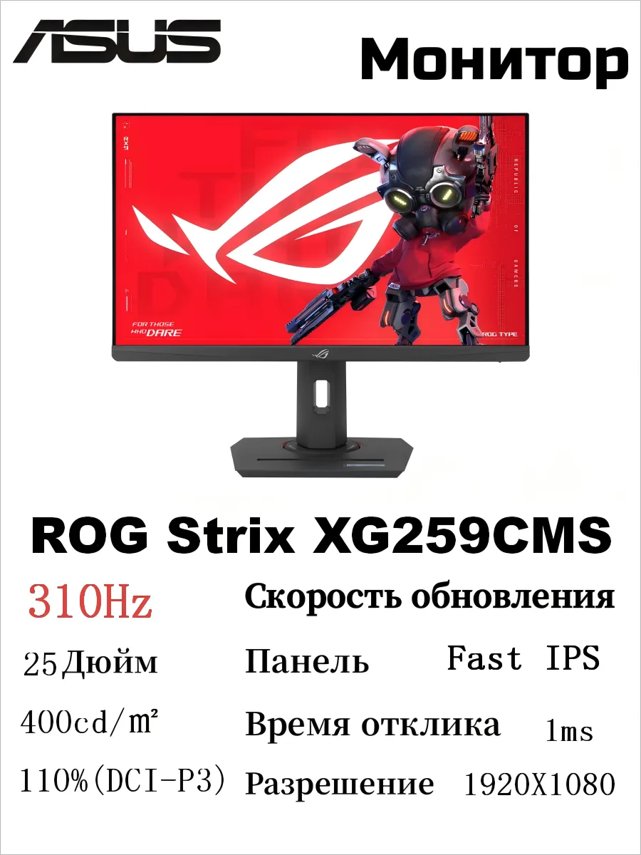 Asus ROG Strix XG259CMS Монитор 24.5 дюймов 310Hz IPS
