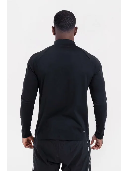 Boxraw Спортивный ZIP лонгслив Valdes с длинным рукавом, черный, фото 6