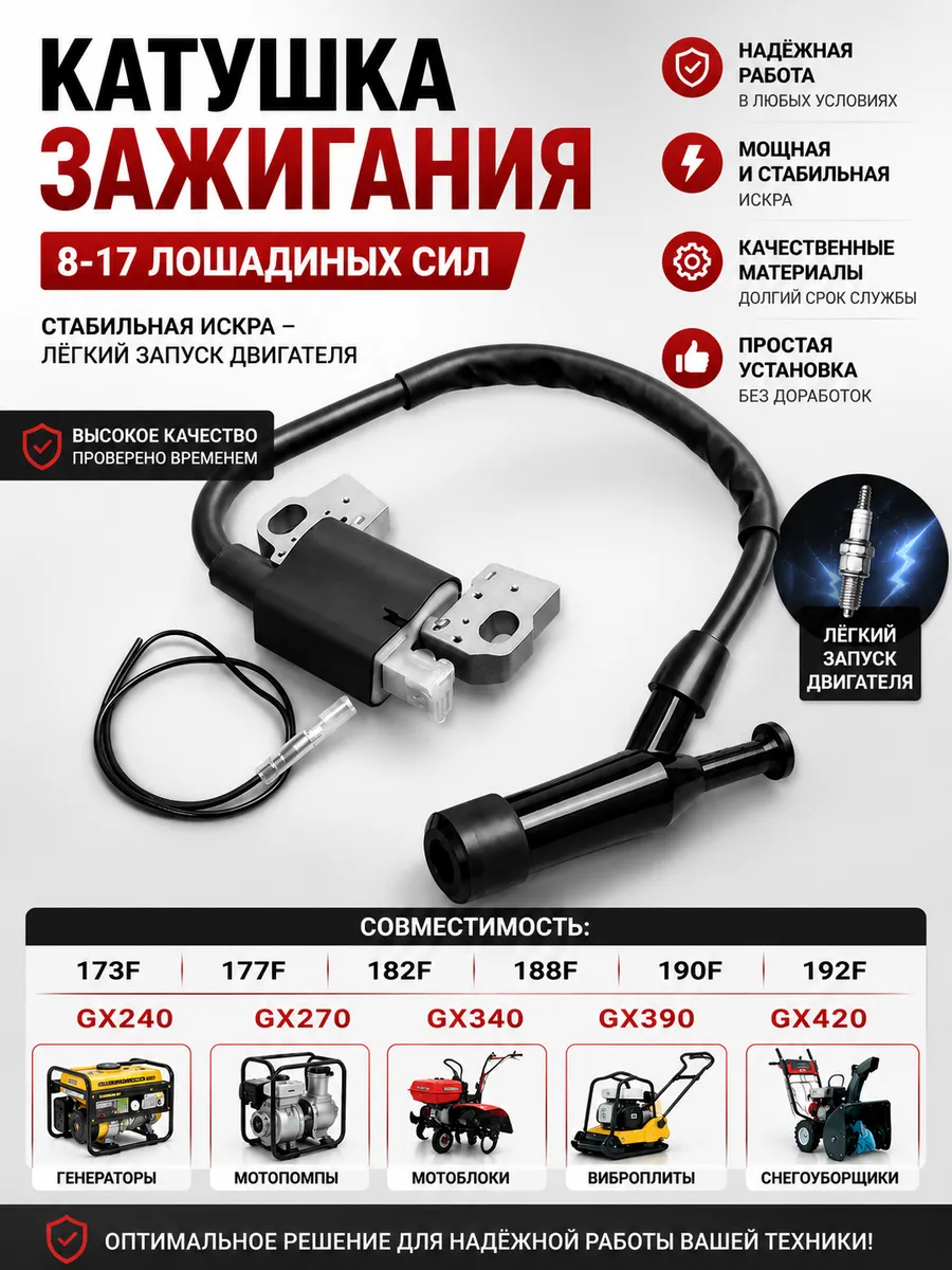 Катушка зажигания для двигателя 188F
