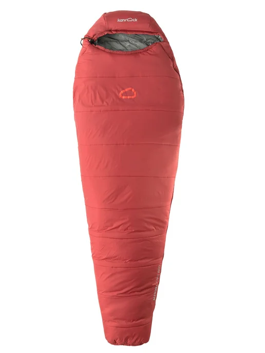 Kanrock Спальный мешок Aurora -15 (regular, red) правый, красный