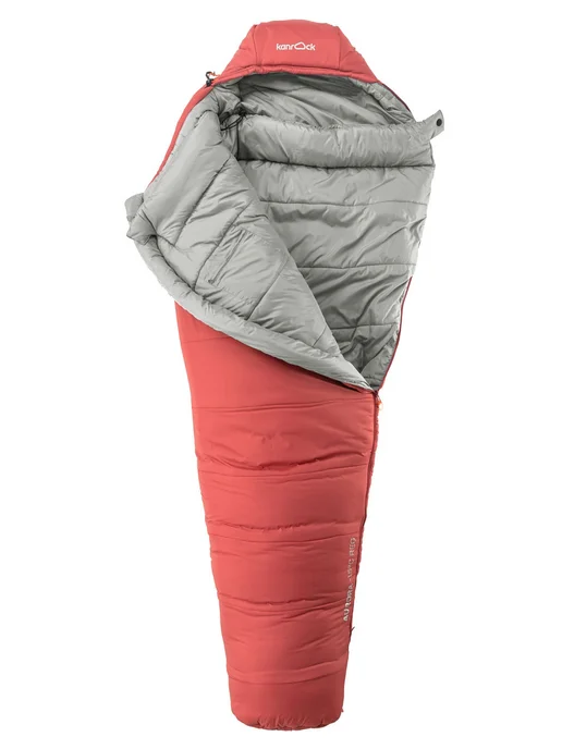 Kanrock Спальный мешок Aurora -15 (regular, red) правый, красный, фото 2