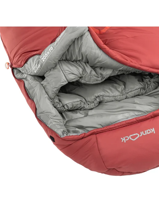 Kanrock Спальный мешок Aurora -15 (regular, red) правый, красный, фото 7
