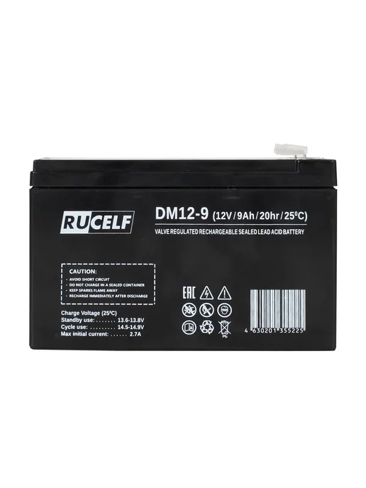 RUCELF Аккумулятор для эхолота, электропастух, кассы 12V 9Ah AGM, вариант, фото 5
