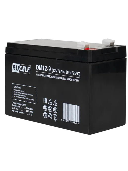 RUCELF Аккумулятор для эхолота, электропастух, кассы 12V 9Ah AGM, вариант, фото 7