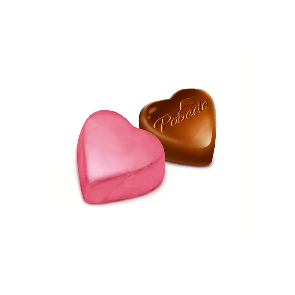 Конфеты шоколадные с ореховым кремом "Сердечки", 2 кг