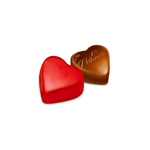 Конфеты шоколадные с ореховым кремом "Сердечки", 2 кг