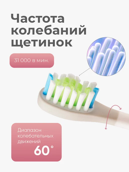 Revyline Электрическая зубная щетка Ревилайн RL 044 розовая, розовый, фото 7
