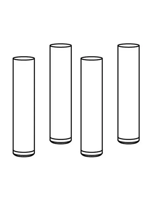 IKEA Ножка для кресла BEKANT (Бекант), 4 шт, черный, 4 шт, фото 2