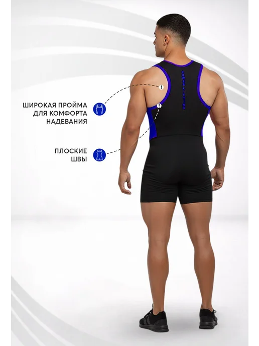 UNLIMITED POWER Трико Result Powerlifting, синий, фото 3