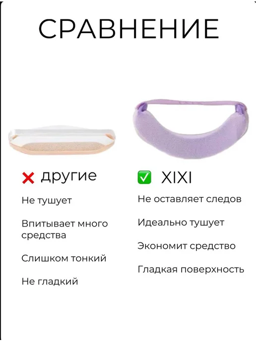 Спонжи для макияжа пуховки набор, фиолетовый, фото 3