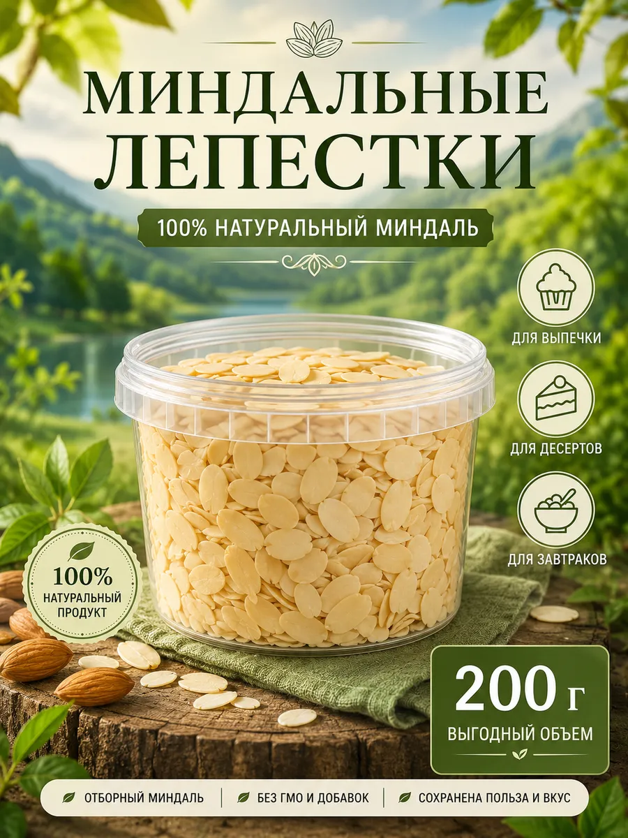 Миндальные лепестки 200 гр