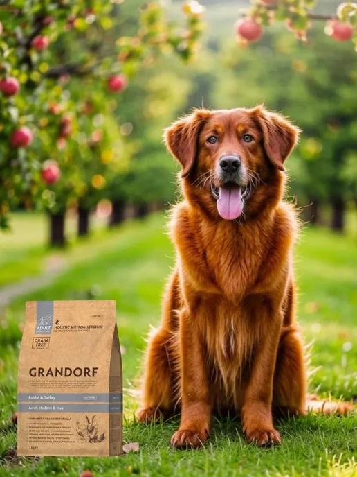 Сухой корм Grandorf' для собак, взрослые, крупные, средние, индейка, кролик, 1 кг, фото 3