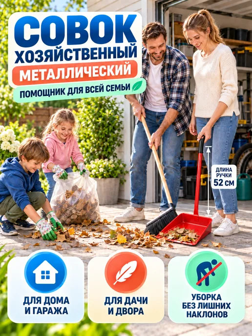 ЛарЭль Совок для уборки мусора, вариант, фото 5