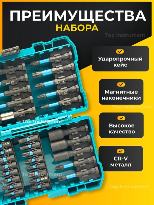 Spark Lux Набор бит и насадок для шуруповерта 31 предметов, вариант, фото 3