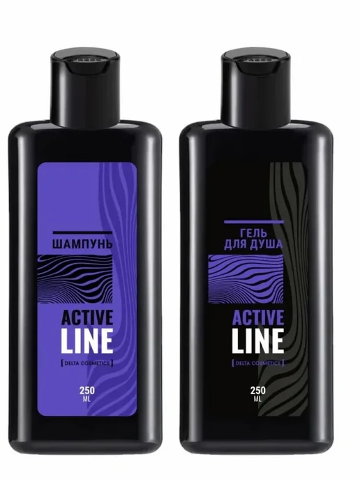 набор подарочный Подарочный мужской набор Active Line Гель и шампунь, 2 шт, фото 3