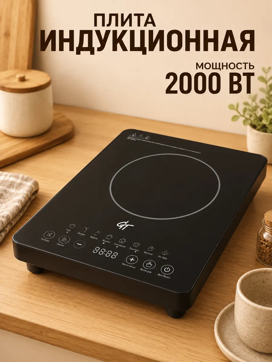 Плита индукционная настольная 1 конфорка
