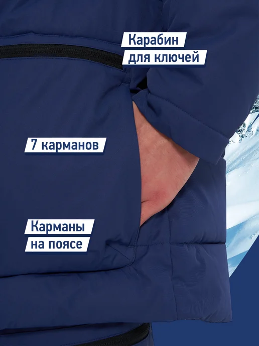 Termit Куртка сноубордическая мужская зимняя, синий, фото 5