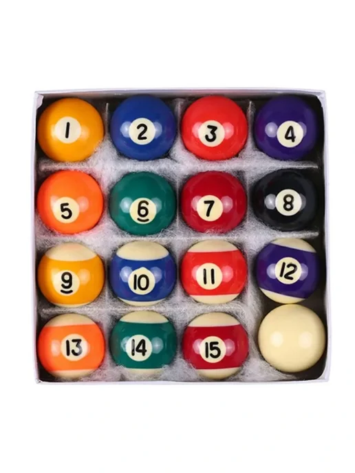Бильярд-Групп Бильярдные шары детские 38мм для американского пула, красный, фото 6