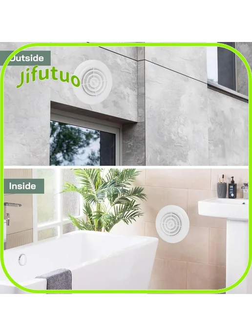 Круглая крышка вент отверстия 100 мм, вариант, фото 3