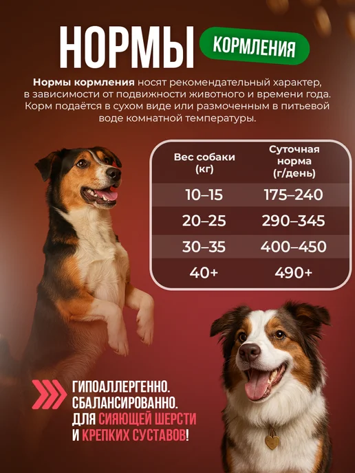 Сухой корм ZooRing Active Dog для собак, средние, телятина, 20 кг, фото 7
