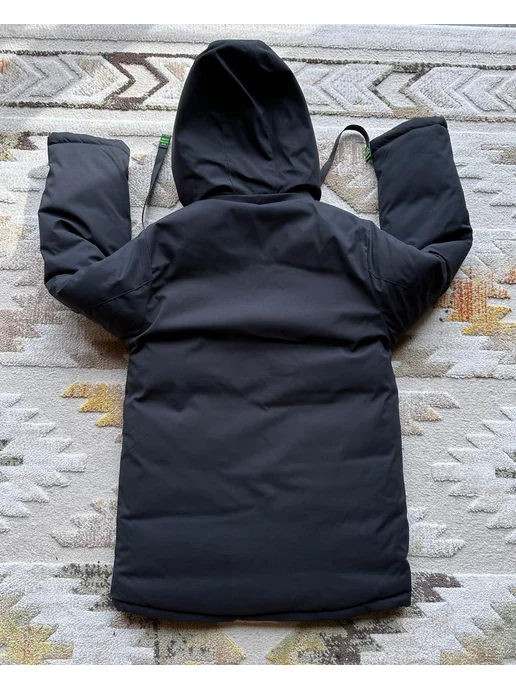 Vika kids Куртка длинная зимняя пуховик для подростка, синий, фото 3